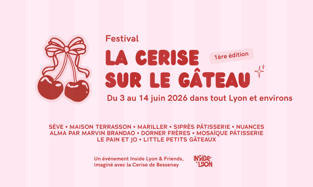 La Cerise sur le gâteau - festival cerise de bessenay à Lyon - visuel logo
